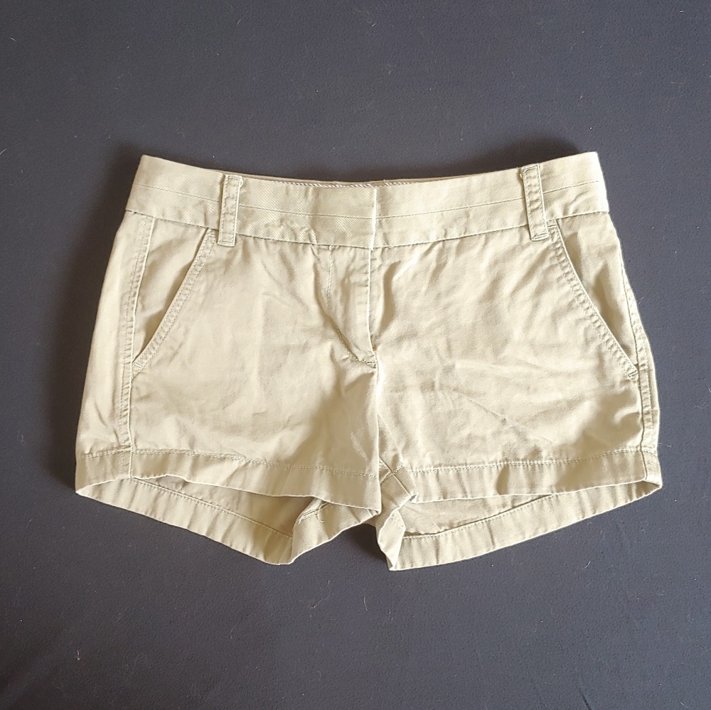 J Crew Tan Chino Shorts